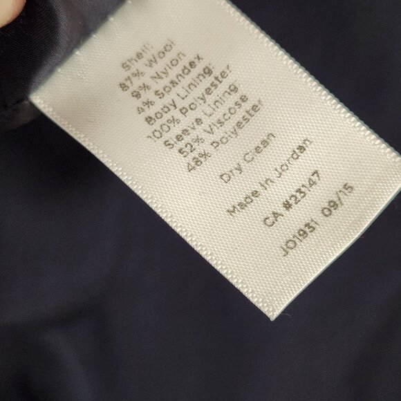 Talbots | Navy Luxe Wool Single Button Blazer 12 - Picture 9 of 10